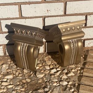 Gold Decorative Wall Curtain Brackets